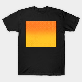 Yellow gradient w.pattern T-Shirt